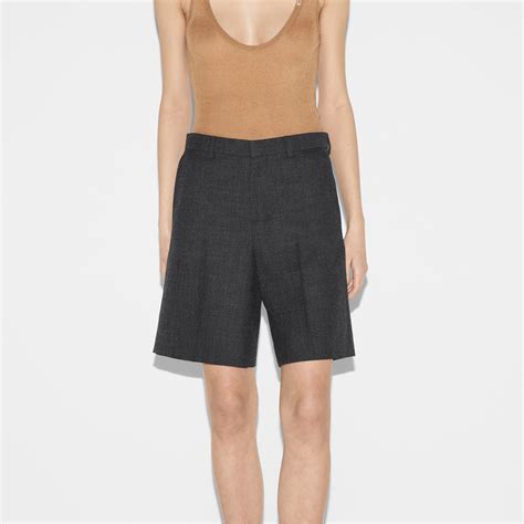 Wool grisaille bermuda shorts in grey 